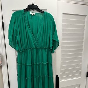 Umgee Kelly green maxi dress XL